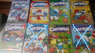 Лот: 14555176. Фото: 1. сериал "Смурфики", мультфильм... Видеозаписи, фильмы