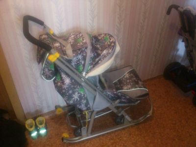 Лот: 10729281. Фото: 1. Санки-коляска. Другое (детский транспорт)
