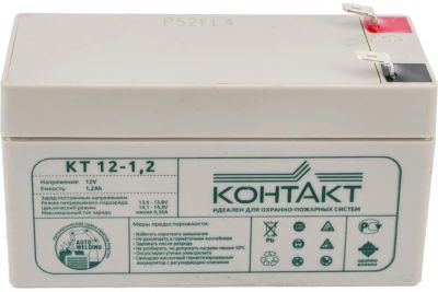 Лот: 24948512. Фото: 1. Аккумулятор Контакт КТ 12-1.2... ИБП, аккумуляторы для ИБП