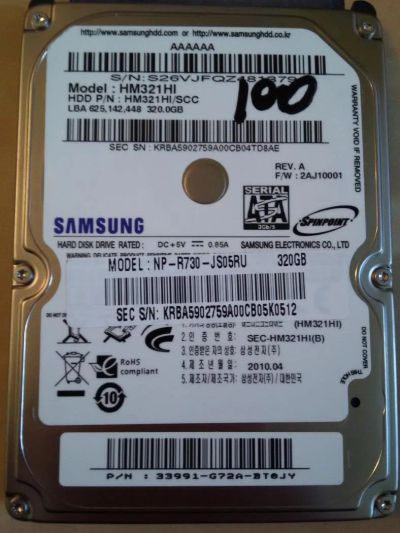 Лот: 9423975. Фото: 1. Жёсткий диск для ноутбука sata... Жёсткие диски (HDD)