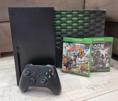 Лот: 25377296. Фото: 1. Xbox series x с играми. Игры для консолей