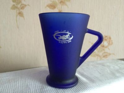 Лот: 4286374. Фото: 1. кружка синяя. Кружки, стаканы, бокалы