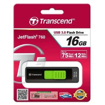 Лот: 3766749. Фото: 1. Новая 16Gb USB 3.0 флешка Transcend... USB-флеш карты