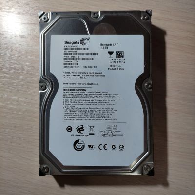 Лот: 19628172. Фото: 1. Жесткий диск 1.5 Тб. Жёсткие диски (HDD)
