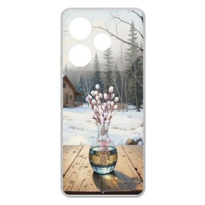 Лот: 25134788. Фото: 1. Чехол Krutoff Clear Case "Верба... Чехлы, бамперы