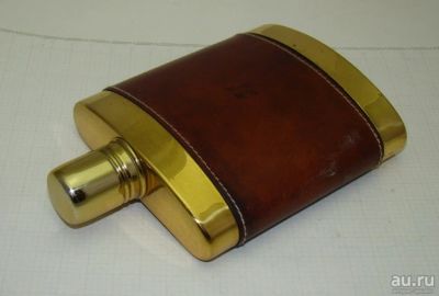Лот: 11190985. Фото: 1. Фляжка для алкоголя винтажная... Другое (антиквариат)