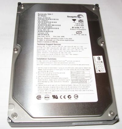 Лот: 8724154. Фото: 1. HDD 40Gb IDE Seagate Barracuda... Жёсткие диски (HDD)