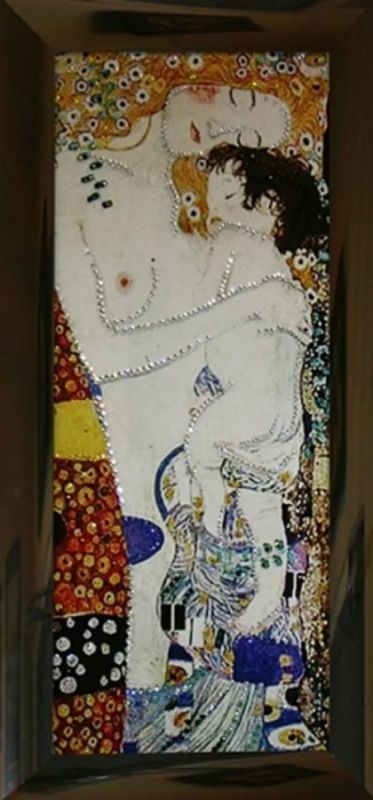 Лот: 21290939. Фото: 1. Картина Материнская любовь с кристаллами... Другое (сувениры, подарки)