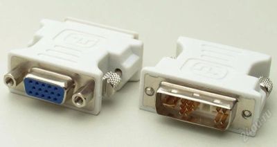 Лот: 1397519. Фото: 1. Переходник DVI->VGA. Шлейфы, кабели, переходники
