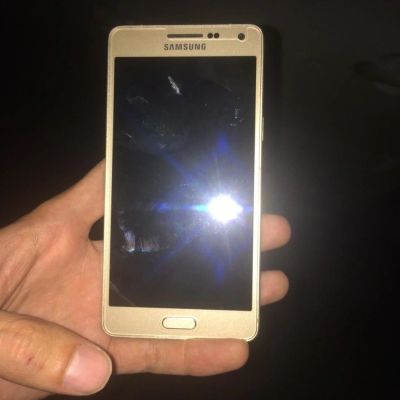 Лот: 10373647. Фото: 1. Samsung Galaxy A5 SM-A500F серебро... Смартфоны