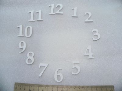Лот: 19563002. Фото: 1. Цифры из ПВХ 5 мм. Комплект 12... Материалы для ручной работы