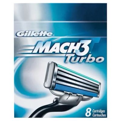 Лот: 3036545. Фото: 1. Gillette mach3 turbo-8 шт. Уход за лицом 
