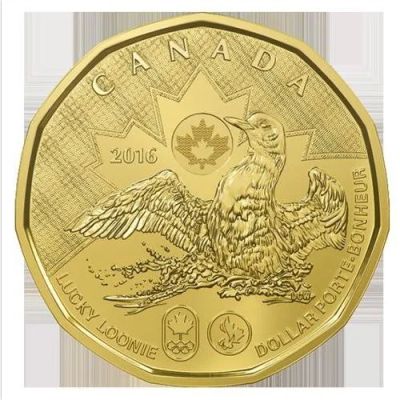 Лот: 7845447. Фото: 1. Канада.1 доллар 2016 г. Олимпиада... Америка