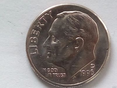 Лот: 18302415. Фото: 1. Монета США 1 дайм, 1996 Roosevelt... Америка