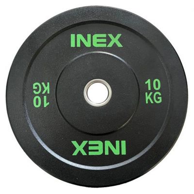 Лот: 22368507. Фото: 1. Бампированный диск 10кг Inex Hi-Temp... Штанги, блины