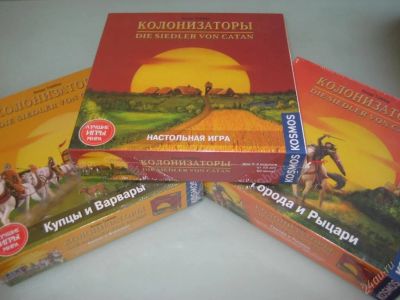 Лот: 70699. Фото: 1. Колонизаторы настольная игра+Дополнение... Разное