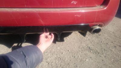 Лот: 5323071. Фото: 1. Дефлектор на задний бампер Subaru... Кузов