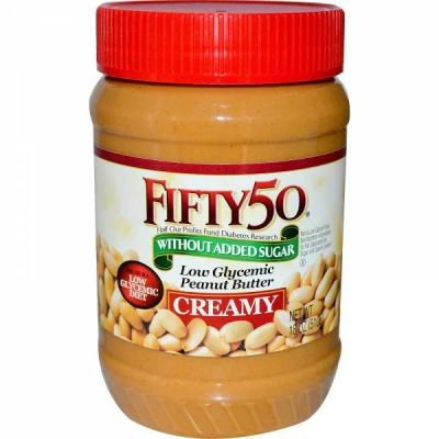 Лот: 9858593. Фото: 1. Арахисовое масло Fifty 50 с низким... Диетическое питание