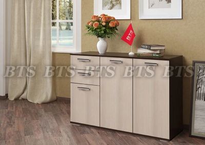 Лот: 12490255. Фото: 1. Комод Стандарт №3 (венге/лоредо... Комоды