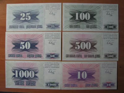 Лот: 19413708. Фото: 1. Набор банкнот Боснии и Герцеговины... Европа