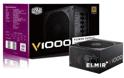 Лот: 11291586. Фото: 1. Блок питания Cooler Master V1000... Корпуса, блоки питания