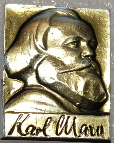 Лот: 25524481. Фото: 1. Значок СССР, Карл Маркс, ММД -... Сувенирные