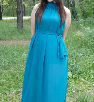 Лот: 11938896. Фото: 1. Платье изумрудное размер 44-48. Платья