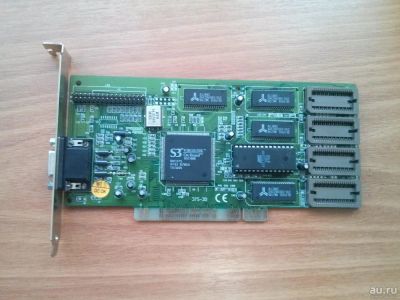 Лот: 8807571. Фото: 1. Видеокарта PCI на чипе S3 ViRGE... Видеокарты