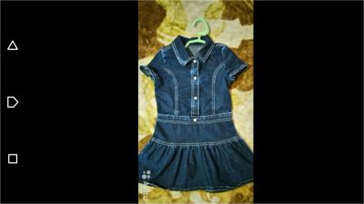 Лот: 8155689. Фото: 1. Джинсовые сарафаны для девочки... Платья, сарафаны