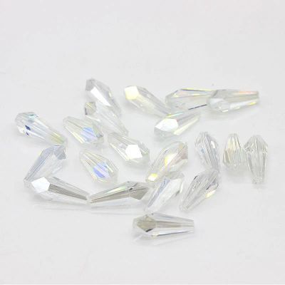 Лот: 9748387. Фото: 1. 6x14mm белый АВ граненые хрусталные... Бижутерия ручной работы