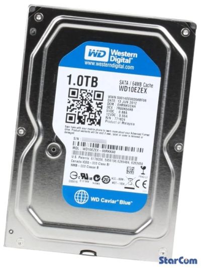 Лот: 3585909. Фото: 1. Western Digital Caviar Blue [WD10EZEX... Жёсткие диски