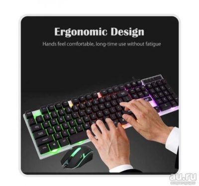 Лот: 15516837. Фото: 1. Игровая клавиатура с подсветкой... Клавиатуры и мыши
