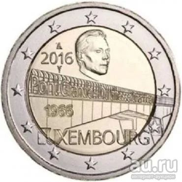 Лот: 18298006. Фото: 1. Люксембург 2 евро 2016 года. Мост... Европа