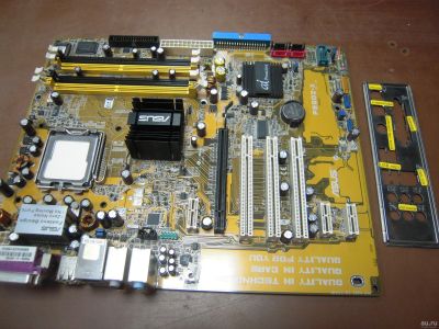 Лот: 14674090. Фото: 1. Материнская плата ASUS 775 (ATX... Материнские платы