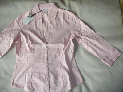 Лот: 7290297. Фото: 1. Рубашка жен stretch рукав 3/4... Блузы, рубашки
