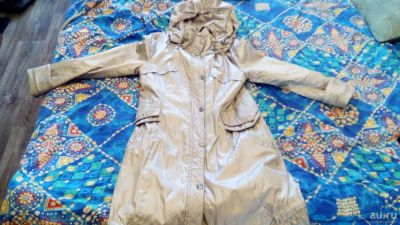 Лот: 8301285. Фото: 1. Плащ на флисе с капюшоном. Верхняя одежда