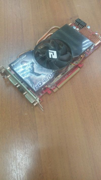 Лот: 17378376. Фото: 1. Radeon HD4870 PowerColor. Видеокарты