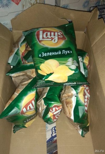 Лот: 16750135. Фото: 1. чипсы Lays зелёный лук лэйс. Другое (продукты)
