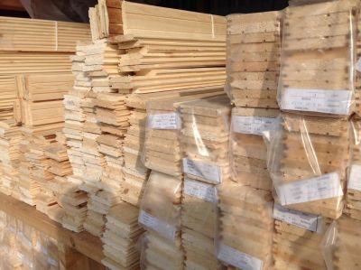 Лот: 10009928. Фото: 1. Вагонка ОСИНА сорт B 14*85*2000. Древесина, пиломатериал