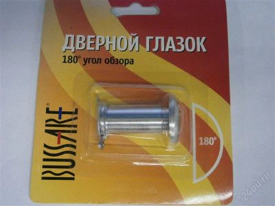 Лот: 2467630. Фото: 1. Глазок дверной BUSSARE 180 стекло... Фурнитура, комплектующие