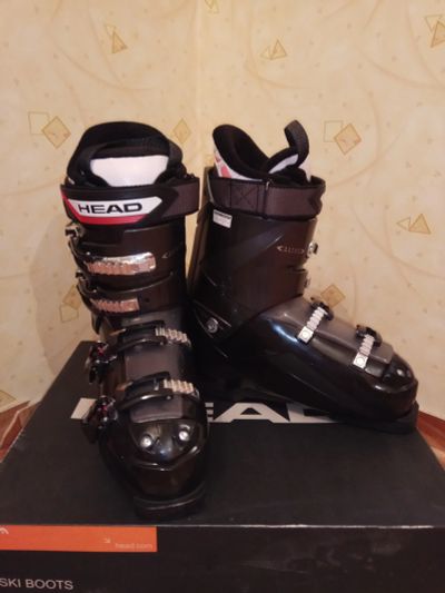 Лот: 12084067. Фото: 1. горнолыжные ботинки HEAD GP black-red... Ботинки