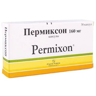 Лот: 24190008. Фото: 1. Пермиксон 160 мг капсулы 30 шт. Лекарства