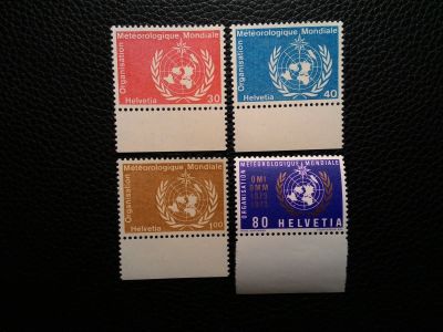 Лот: 13277875. Фото: 1. 1973. Швейцария. Всемирная Метеорологическая... Марки