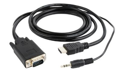 Лот: 18856419. Фото: 1. Кабель HDMI(M) - VGA(M) переходник... Шлейфы, кабели, переходники