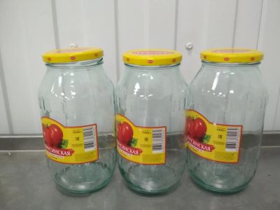 Лот: 20009396. Фото: 1. Банки 1 л с крышкой. Контейнеры, банки