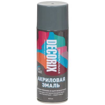 Лот: 24098757. Фото: 1. Эмаль аэрозольная, Decorix, универсальная... Краски, лаки, растворитель