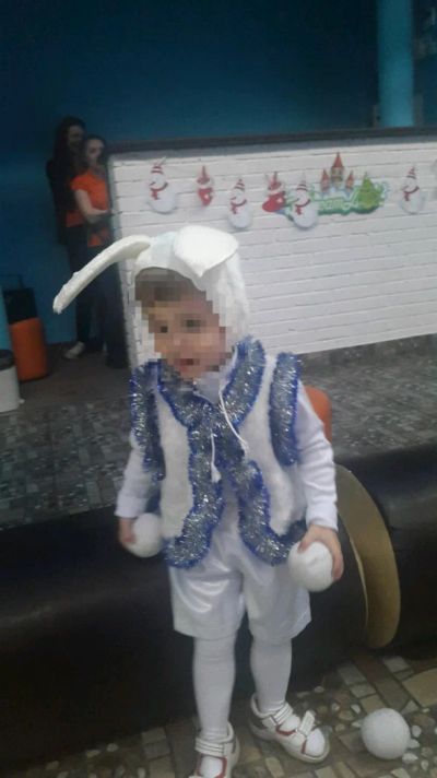 Лот: 12051234. Фото: 1. Новогодний костюм "Зайчик". Детские карнавальные, праздничные костюмы