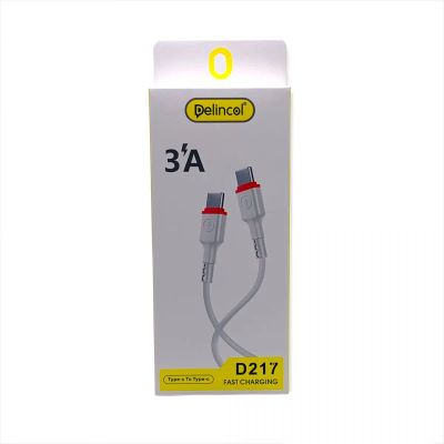 Лот: 22146646. Фото: 1. КАБЕЛЬ DENICOL D217 PD 3.0A TYPE-C--... Дата-кабели, переходники