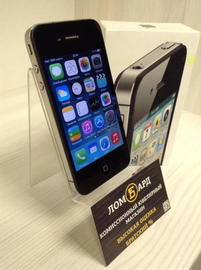 Лот: 10804045. Фото: 1. Смартфон Apple iPhone 4 16GB... Смартфоны