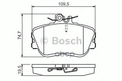 Лот: 14078731. Фото: 1. Колодки тормозные дисковые Bosch... Другое (автозапчасти)